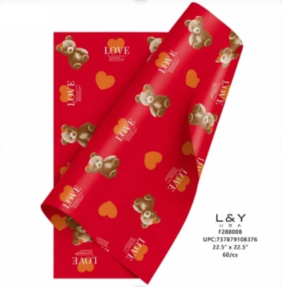 Love Flower Paper Red