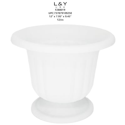11  1/4" Urn Planter White