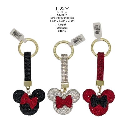 Mouse Bedazzled Keychain