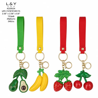 Assorted Fruit Keychains