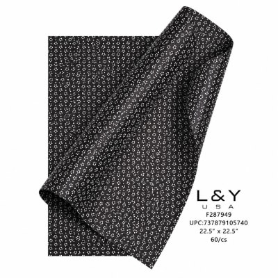 Moonrise Floral Paper BLACK