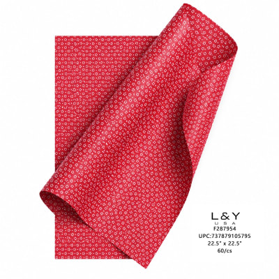 Moonrise Floral Paper RED