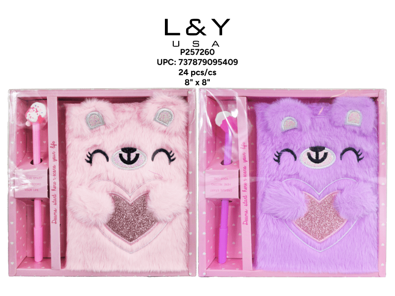 Heart Puppy Notebook & Pen Set - 12/pk 2bx/cs cs.24