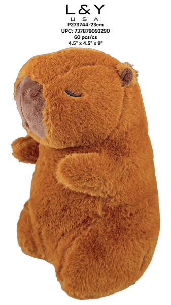 Sitting "Brown Bear" Plush 9" - 12/pk 5bx/cs cs.60