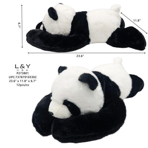 Panda Weighted Companion Plush 23.6" - 1/pk 12bx/cs cs.12
