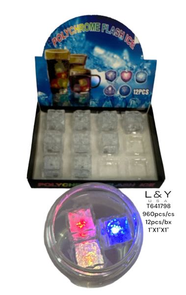 Light Up Ice Cube - 12/pk 80bx/cs cs.80pk