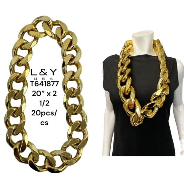 Gold Necklace Chain 2.5" - 1/pk 20bx/cs cs.20