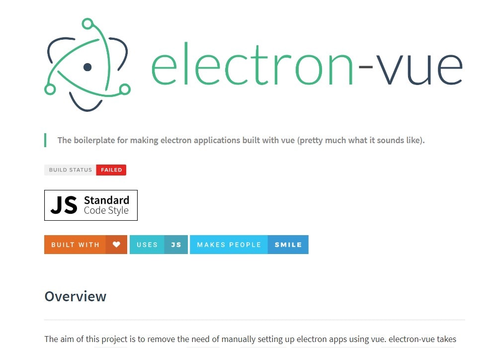 electron-vue - Vue.js Projects