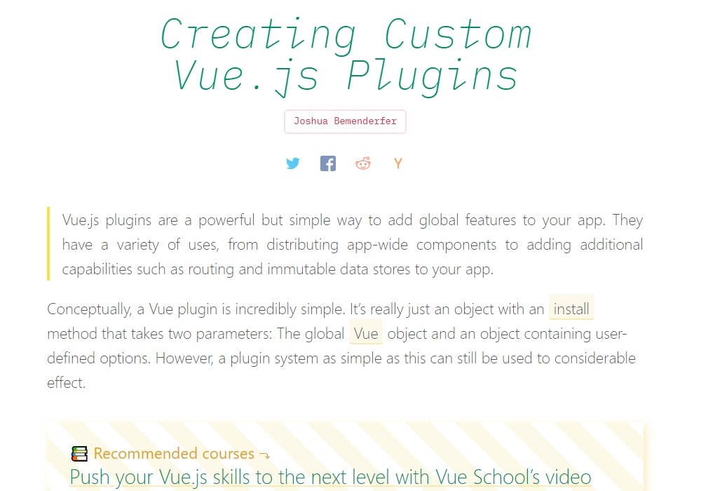 Creating Custom Vue.js Plugins