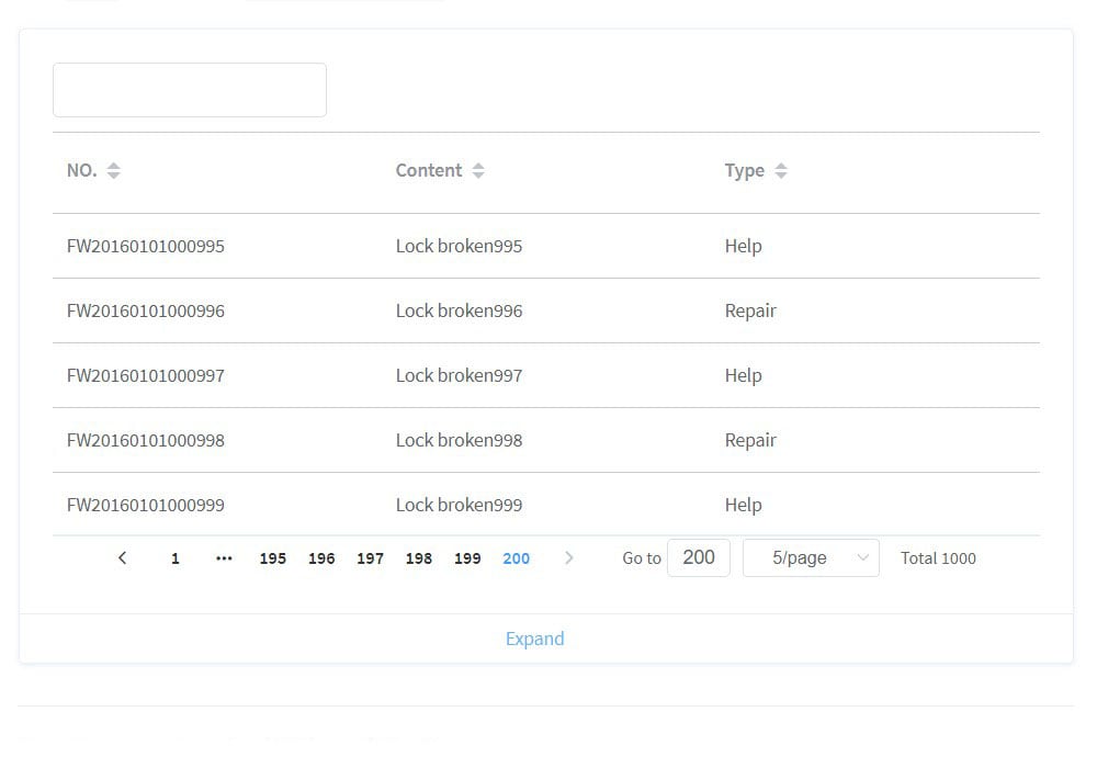 Vue Data Tables