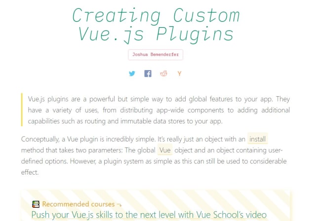 Creating Custom Vue.js Plugins