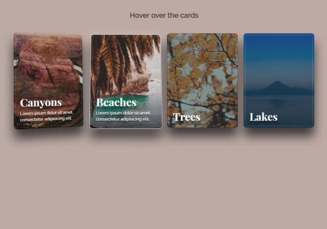 Parallax Depth Cards