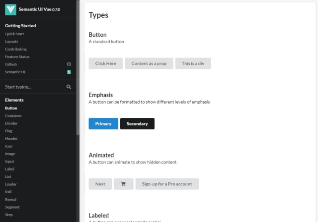 Semantic UI Vue