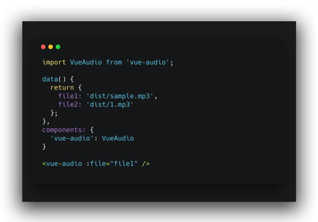 Vue Audio