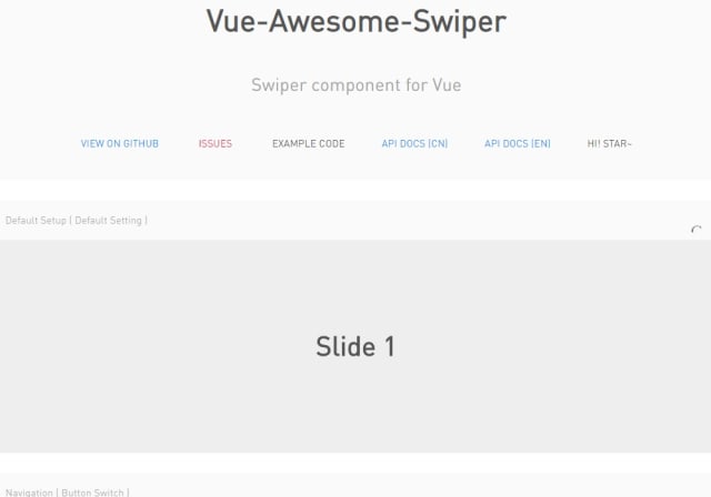 Vue Awesome Swiper