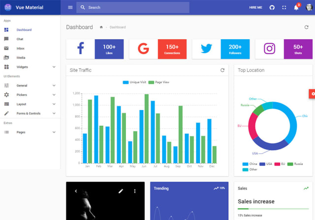 Vue Material Admin