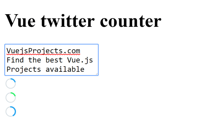 Vue Twitter Counter