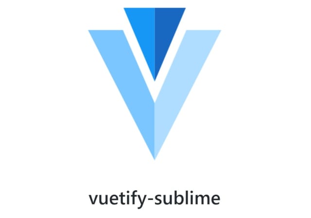 Vuetify Sublime