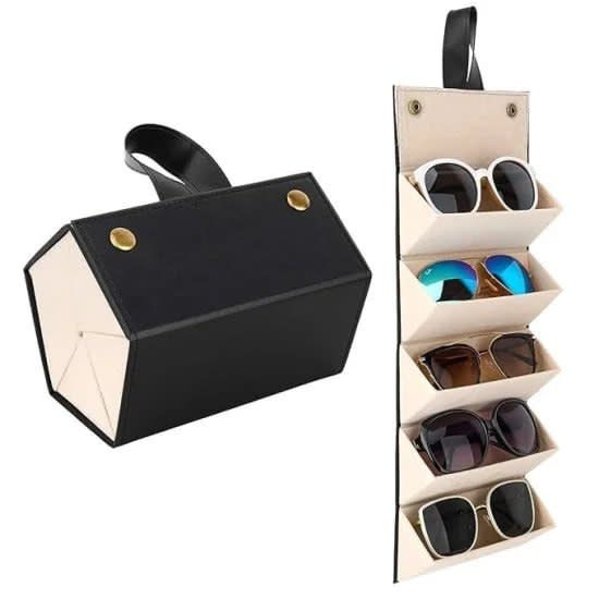 5 Slot Sunglasses Organizer(black)