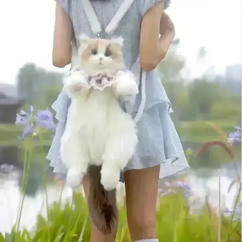 Cute Cat Replica Bagpack