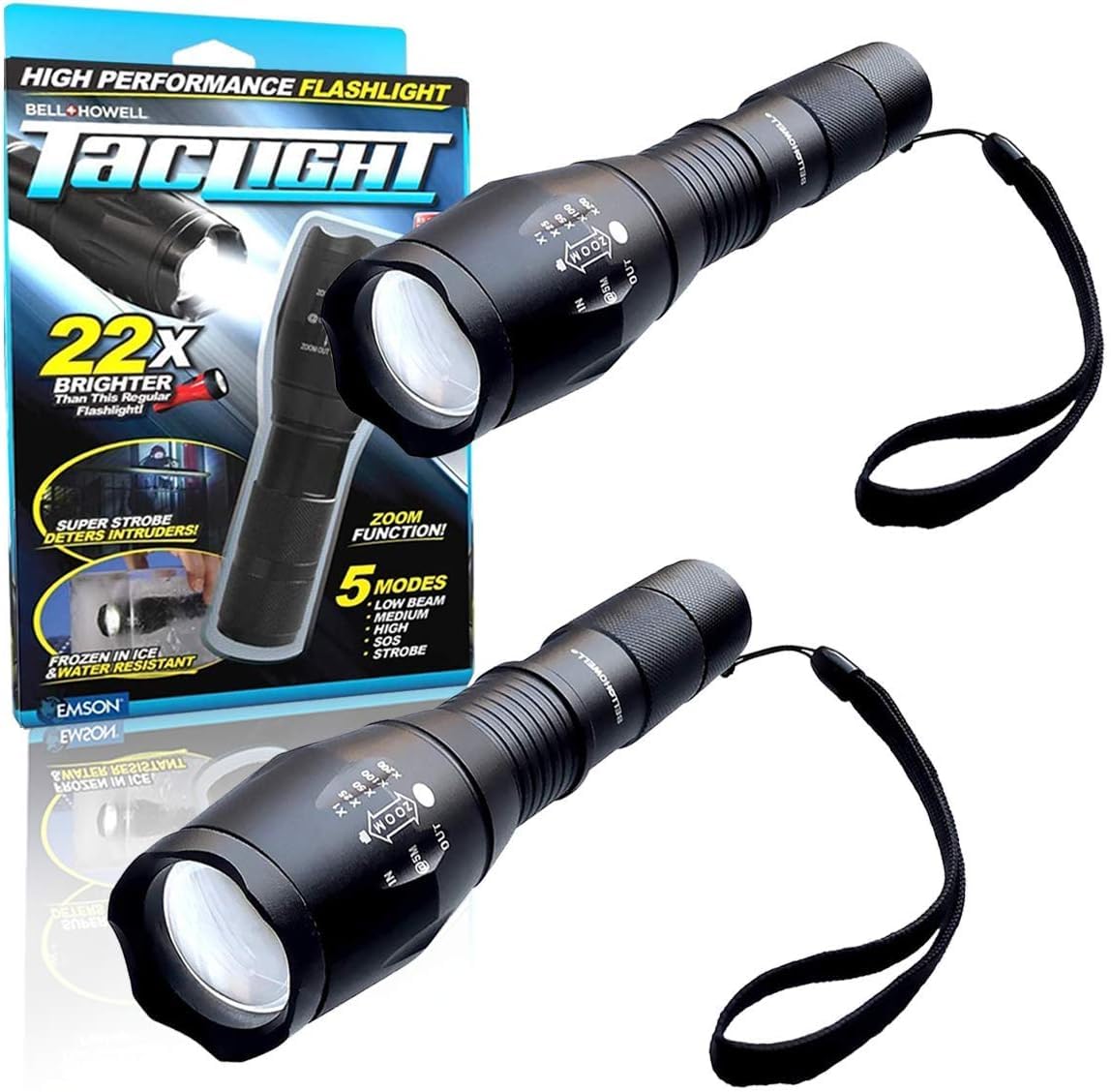 Taclight Ultra Powerful LED Flashlight - Black