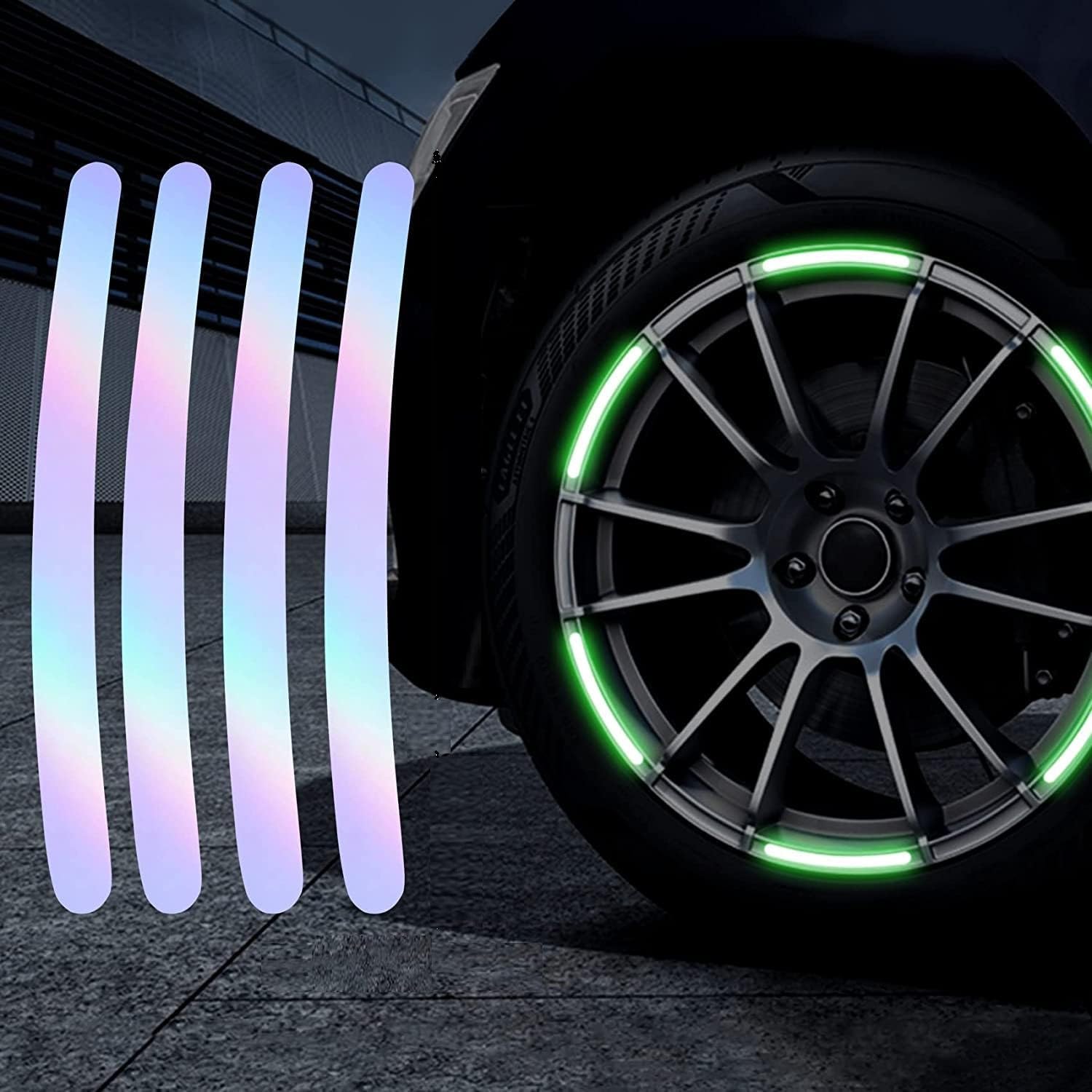 Car Wheel Reflective Strips Sticker 20 PCS