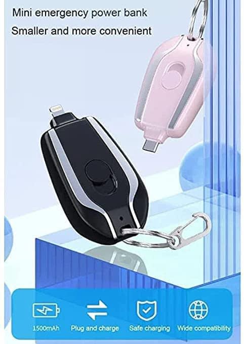 Mini Power Emergency Pad Keychain for I Phone