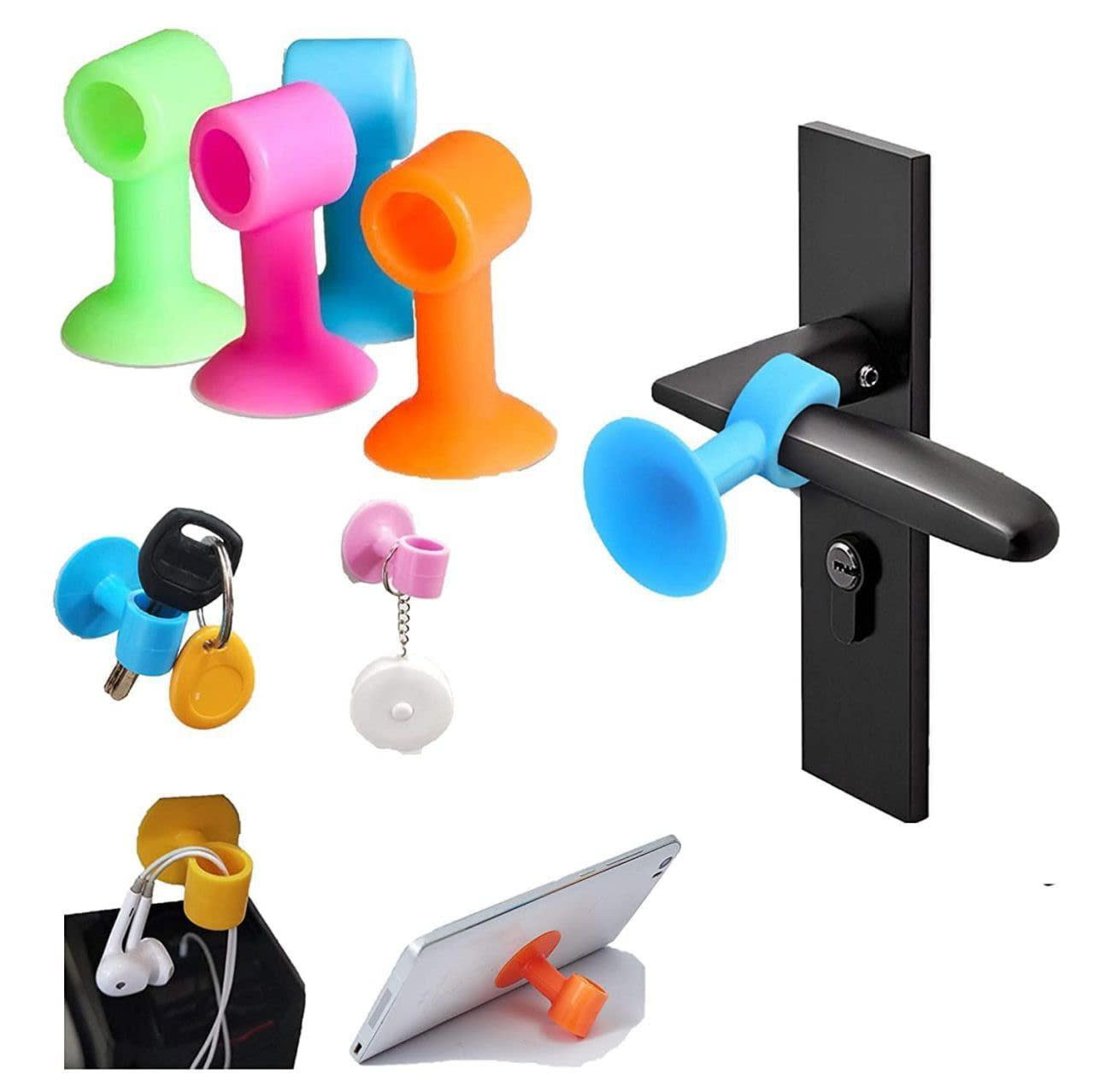 Silicone Door Stopper (Multicolour)