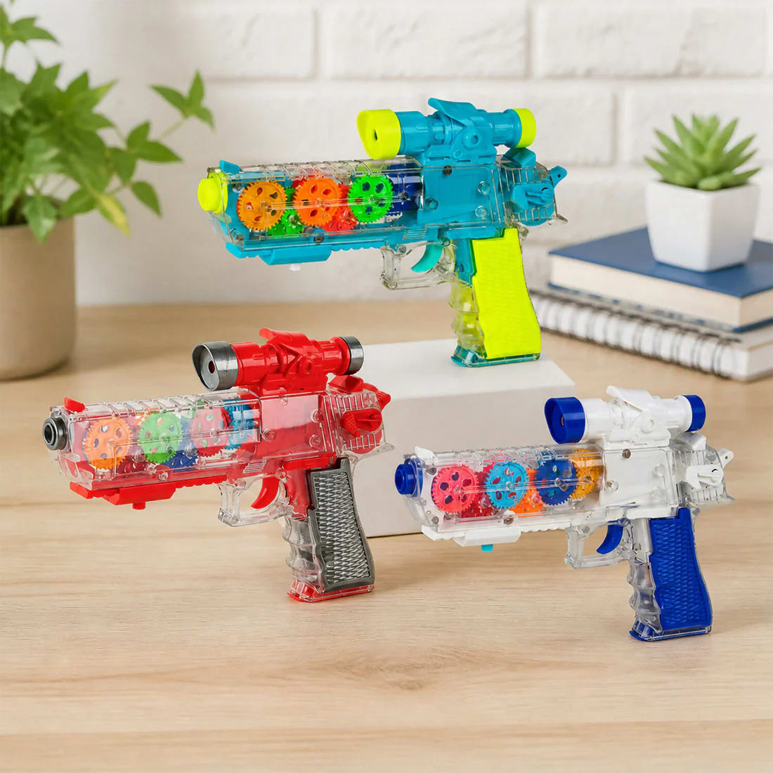 Interactive Toy Gear Gun