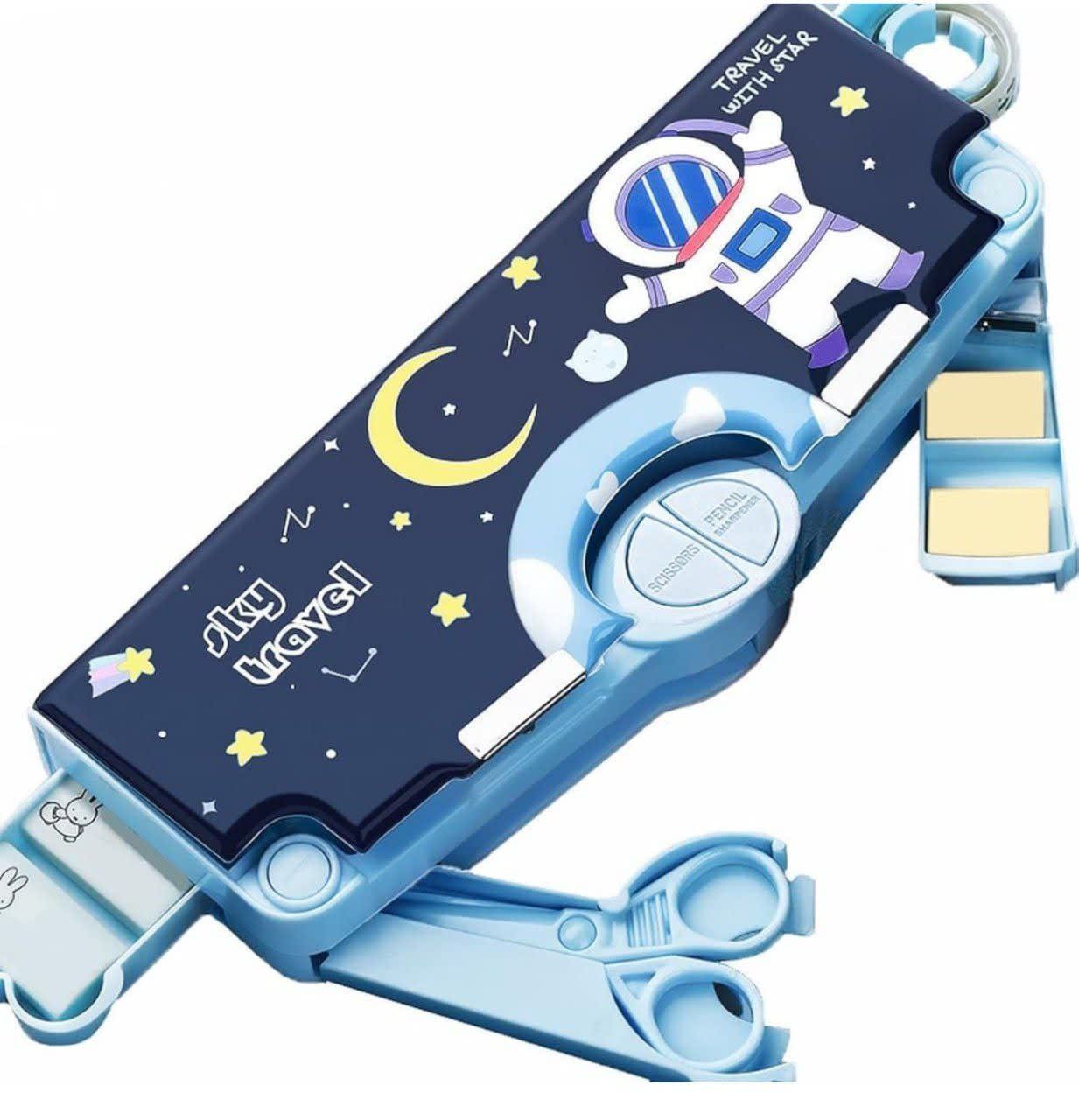 Space Theme Magnetic Pencil Box Compass