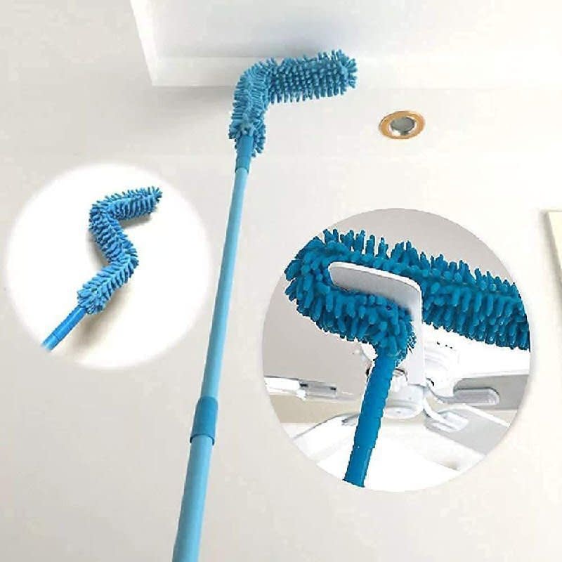 Micro Fiber Fan Mop (Blue)