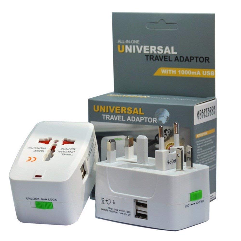 Universal Travel Adaptor with Dual USB