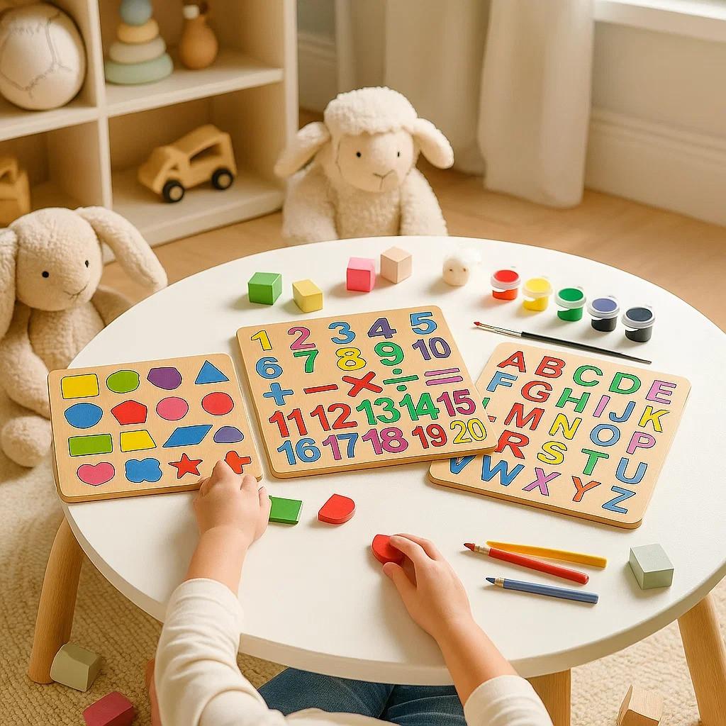 3 PCS Puzzle SET with Color