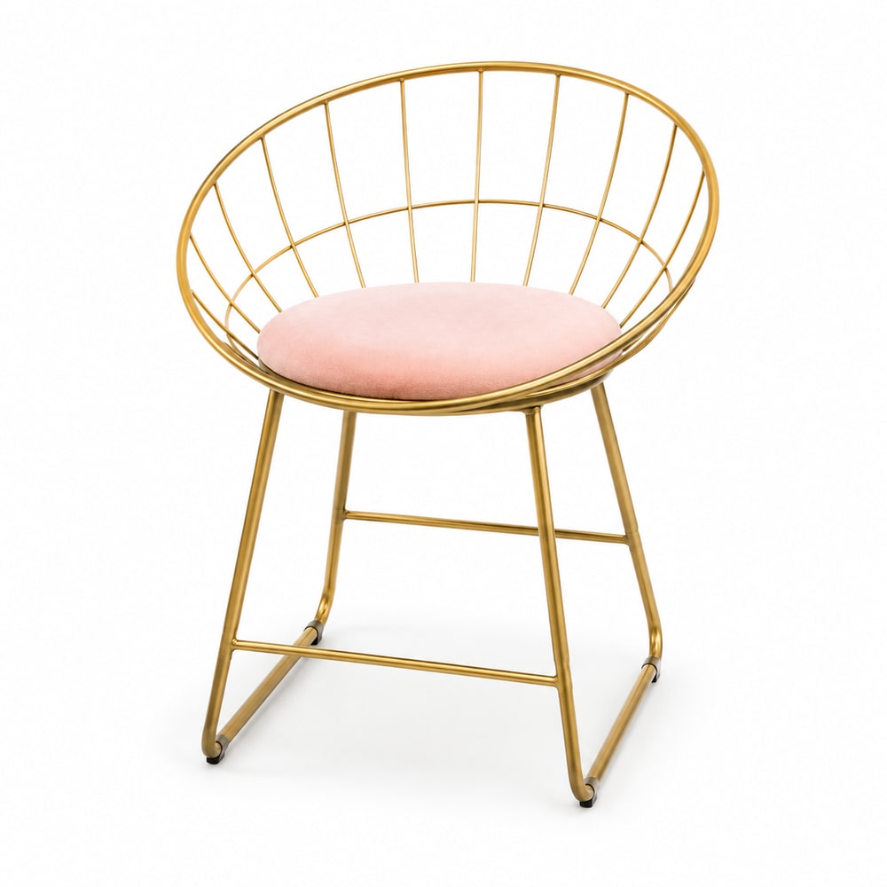 Gold Wire Accent Chair