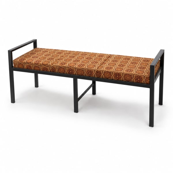 Patterned Cushion Bench