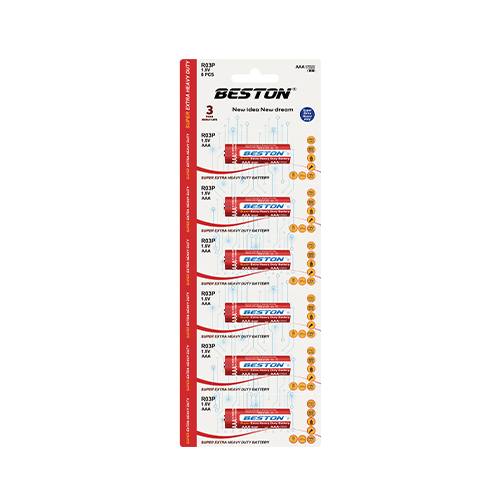 BESTON SUPER Extra Heavy Duty AAA  6pcs/card