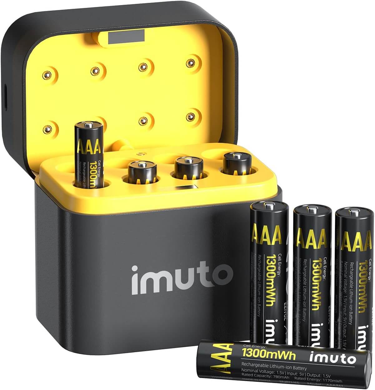 imuto AAA rechargeable lithium batteries model TF-CD-011CE