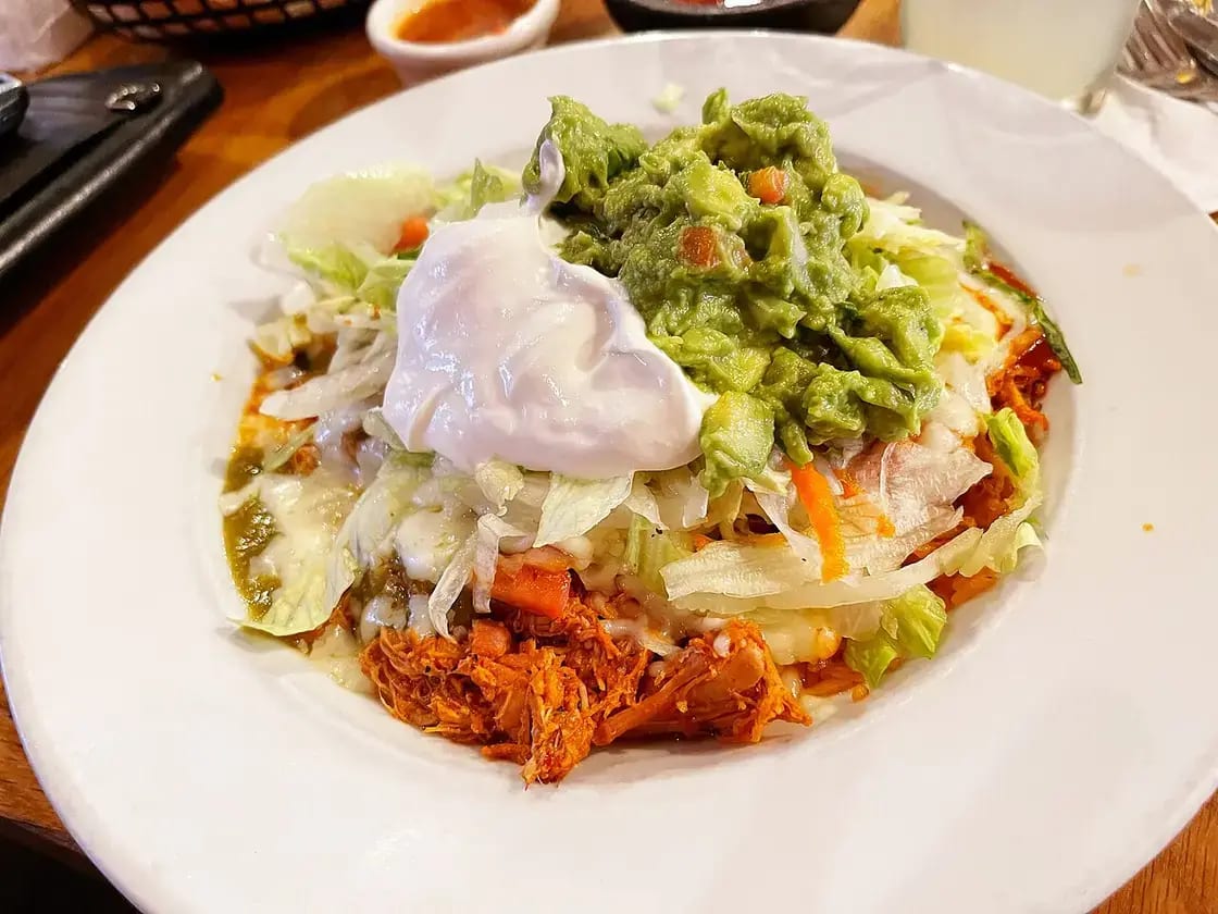 A burrito bowl at a casual restaurant — student food near UVU in Orem, Utah