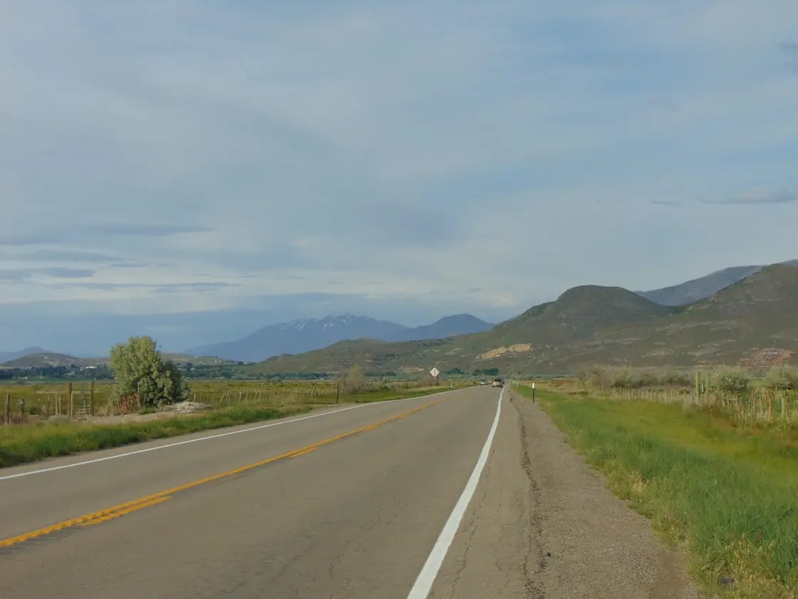 The Goshen Valley in southern Utah County, looking northeast toward Mount Timpanogos