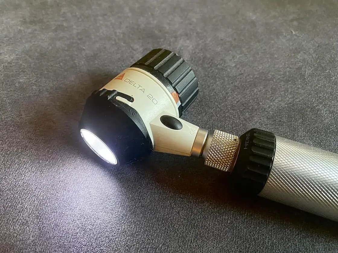 A dermatoscope, the handheld tool dermatologists use to examine skin and screen for skin cancer — dermatology in Utah Valley