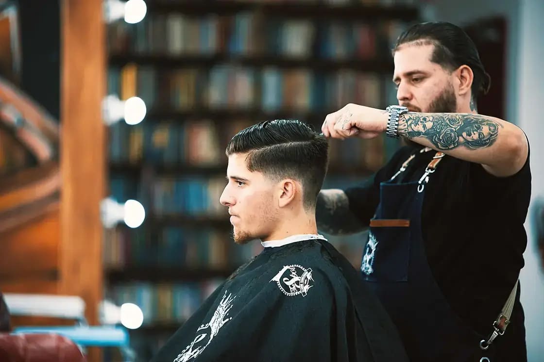A barbershop, where hair care and grooming are everyday concerns — hair restoration and hair loss treatment in Utah Valley