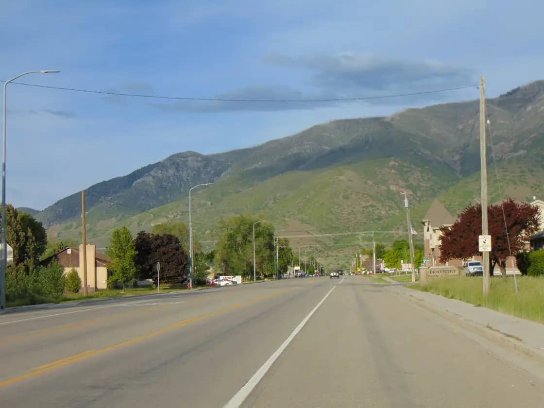 Main Street in Santaquin, Utah