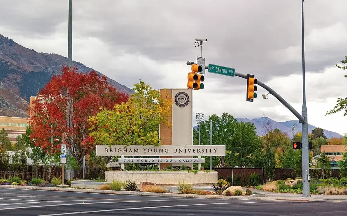 The Brigham Young University campus in Provo, Utah