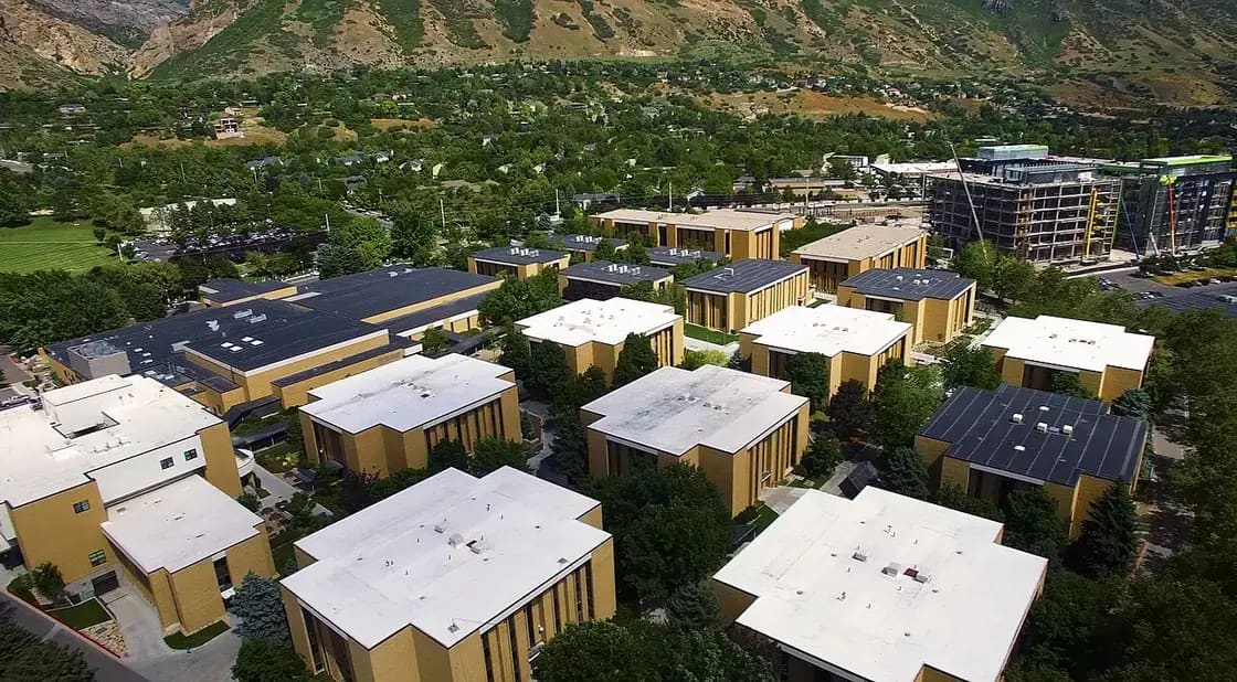 The Provo Missionary Training Center campus in Provo, Utah