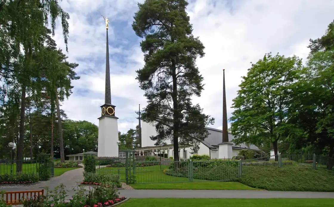 The Stockholm Sweden Temple, where Paul Oscarson served as temple president