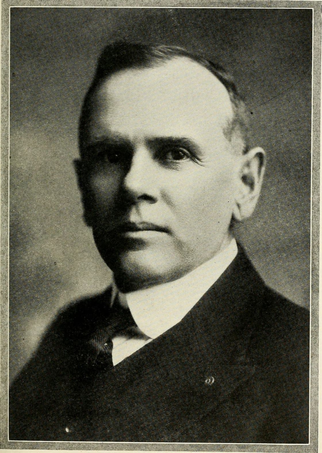 A black-and-white portrait photograph of Walter C. Orem in a dark suit and high collar, reproduced from a 1919 Utah history volume
