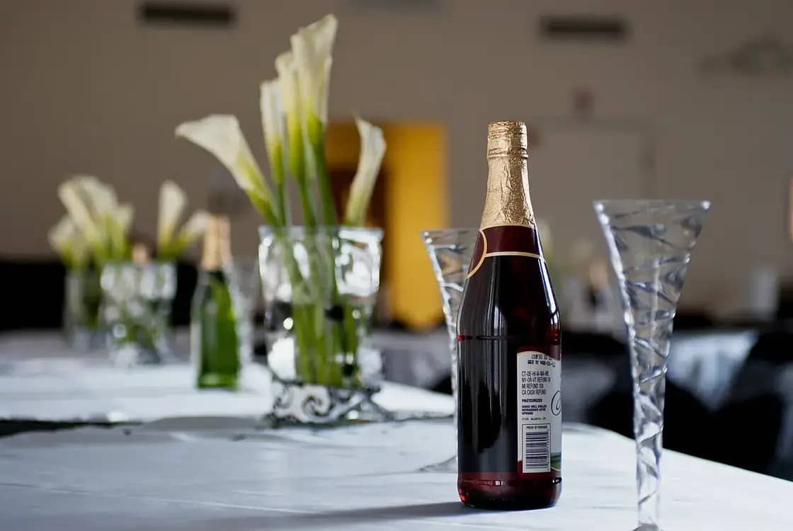 Elegant wedding reception table setting — wedding venues in the Utah Valley area