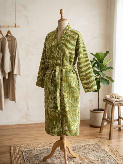 Reversible Quilted Robe
