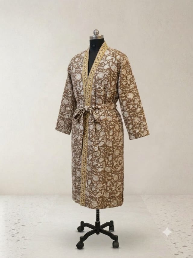 Reversible Quilted Robe