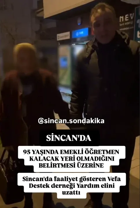 95 yaşındaki emekli öğretmenimize ulaştığımız ve kendisine destek olduğumuz çalışmamızdan bir kare.